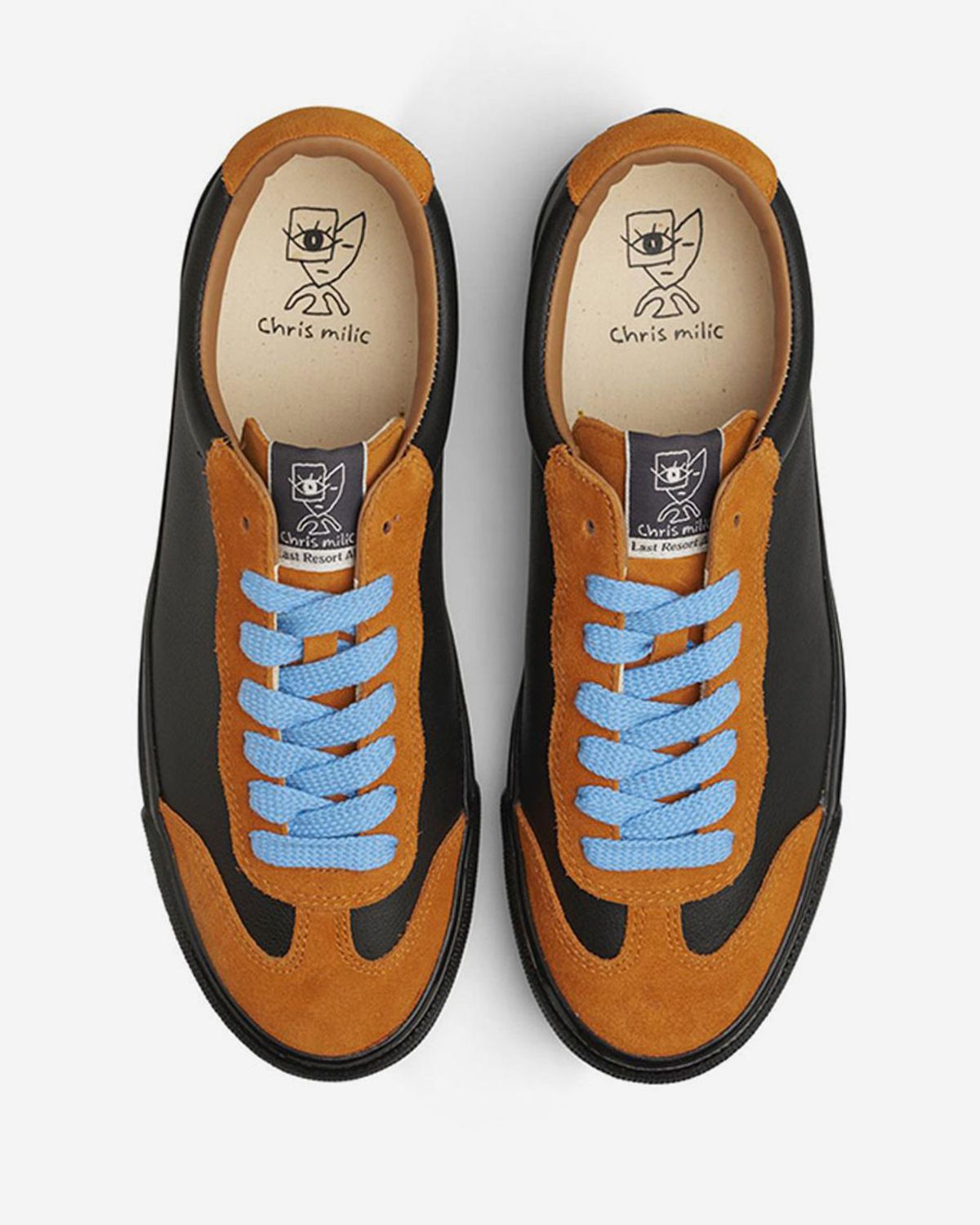 라스트리조트(LAST RESORT) VM004 MILIC LEATHER/SUEDE LO [DUO ORANGE/BLACK/BLACK]