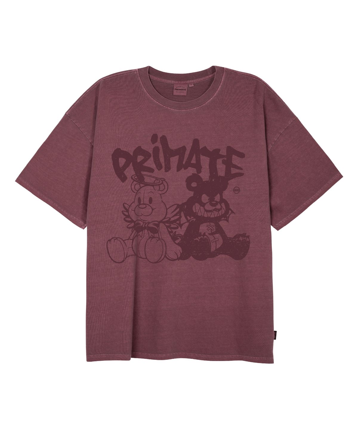 프라임에이트(PRIMATE) DEMIE 오버핏 피그먼트 반팔티셔츠 4 COLOR
