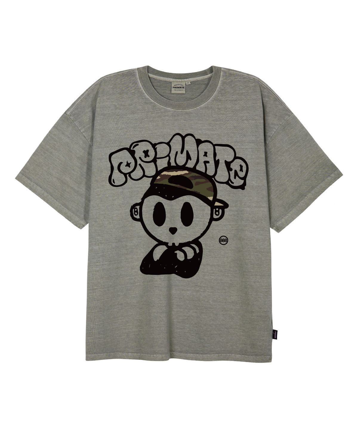 프라임에이트(PRIMATE) MAJOR PREEKI 오버핏 피그먼트 반팔티셔츠 4 COLOR
