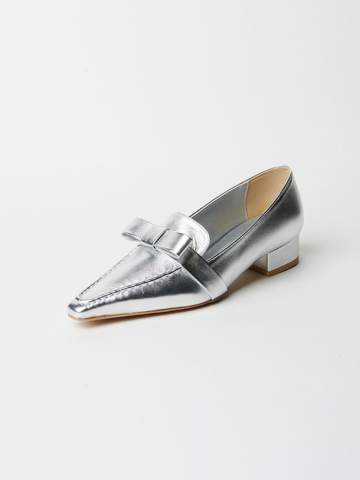 에뗄린(ETELIN) Sahara Ribbon Flat Pumps 3cm - Silvie