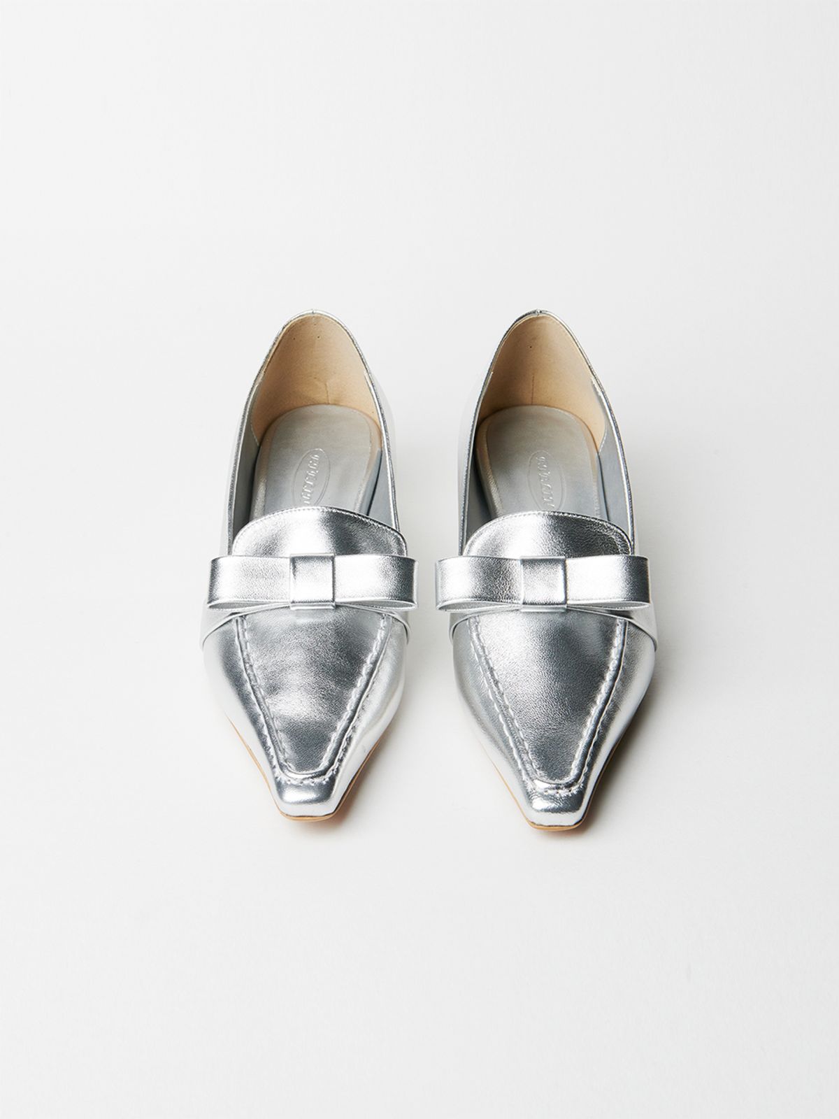 에뗄린(ETELIN) Sahara Ribbon Flat Pumps 3cm - Silvie