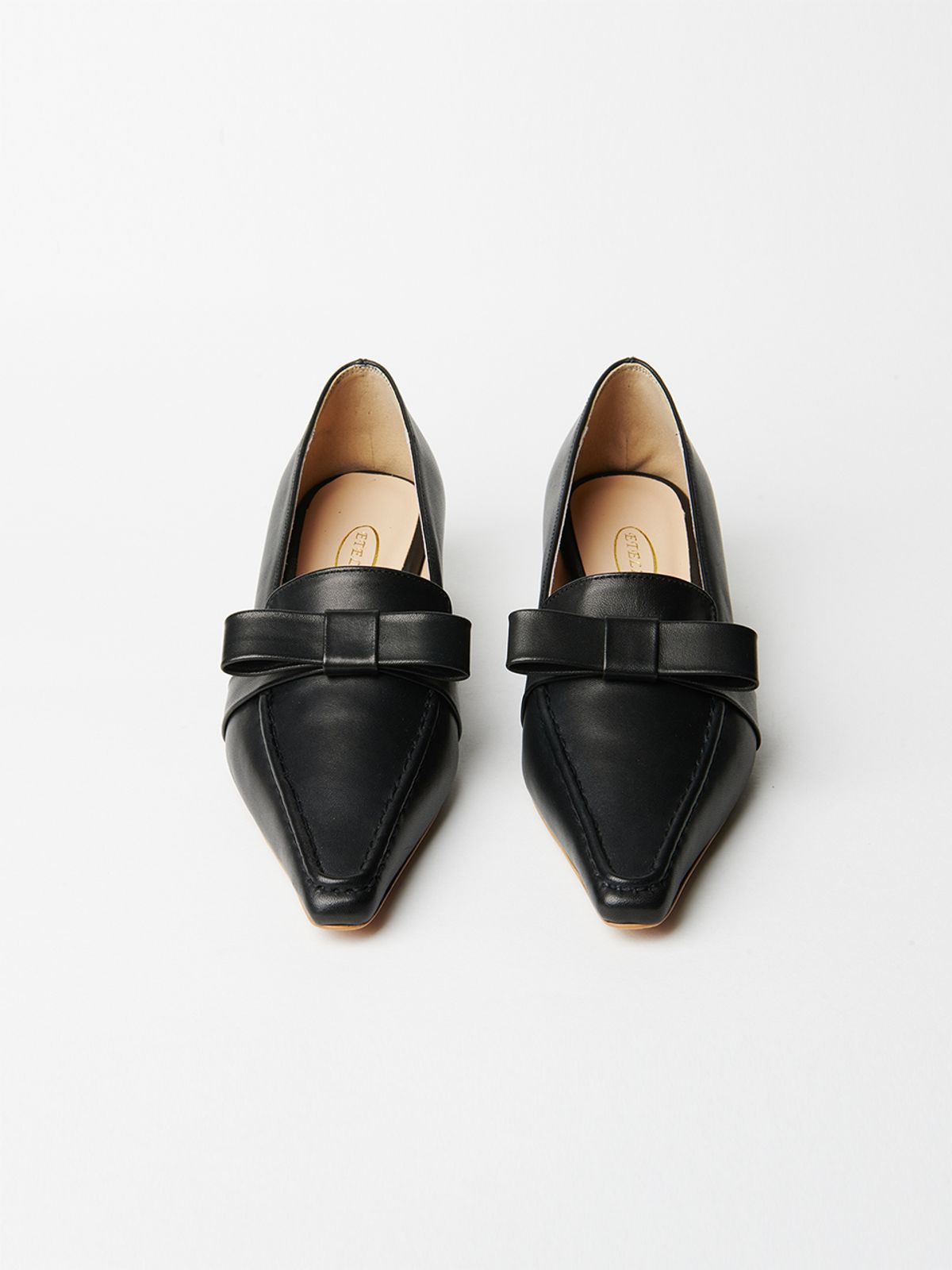 에뗄린(ETELIN) Sahara Ribbon Flat Pumps 3cm - Dessert Black
