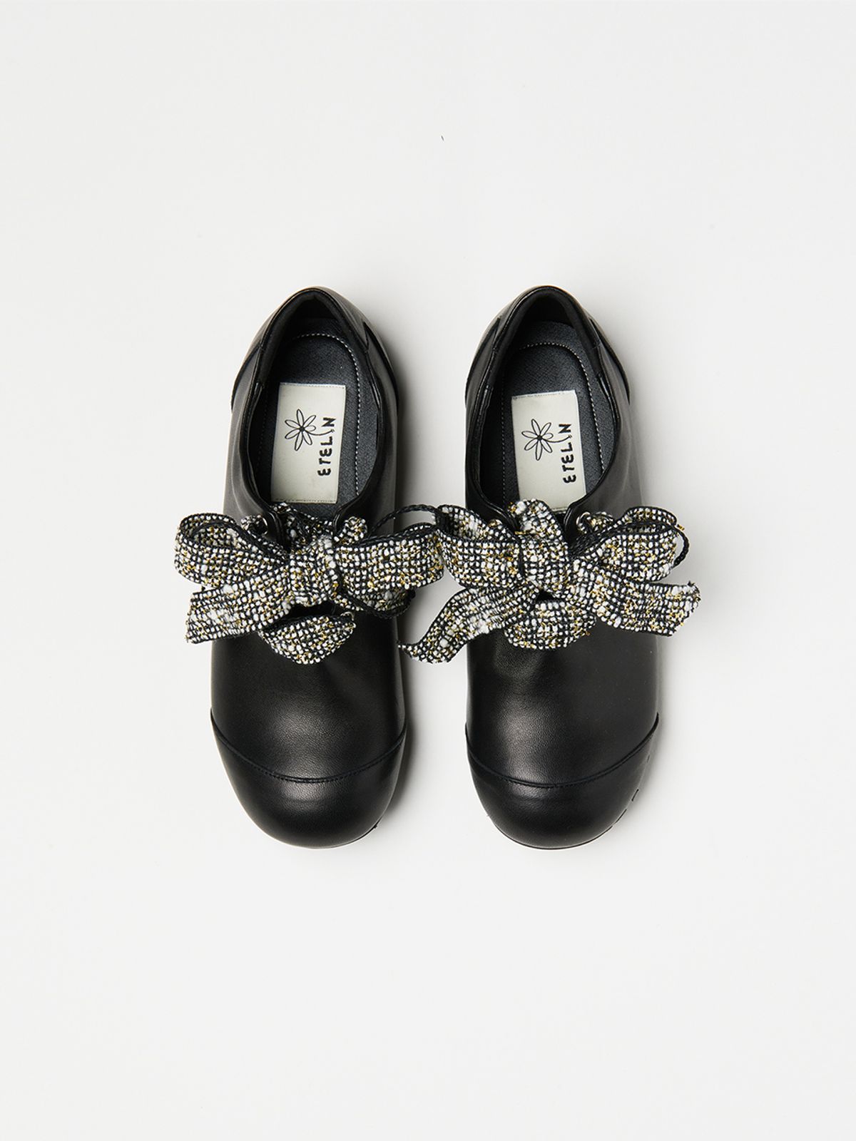 에뗄린(ETELIN) Gobi Ribbon Sneakers - Dessert Black