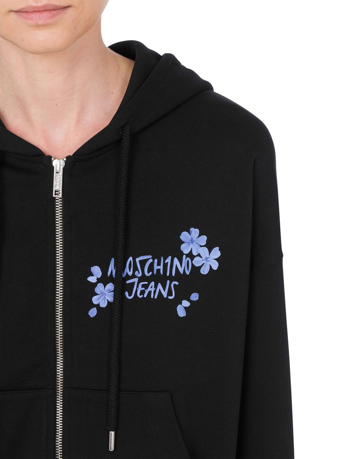 모스키노(MOSCHINO) 진스 하이킹 코튼 플리스 후드집업