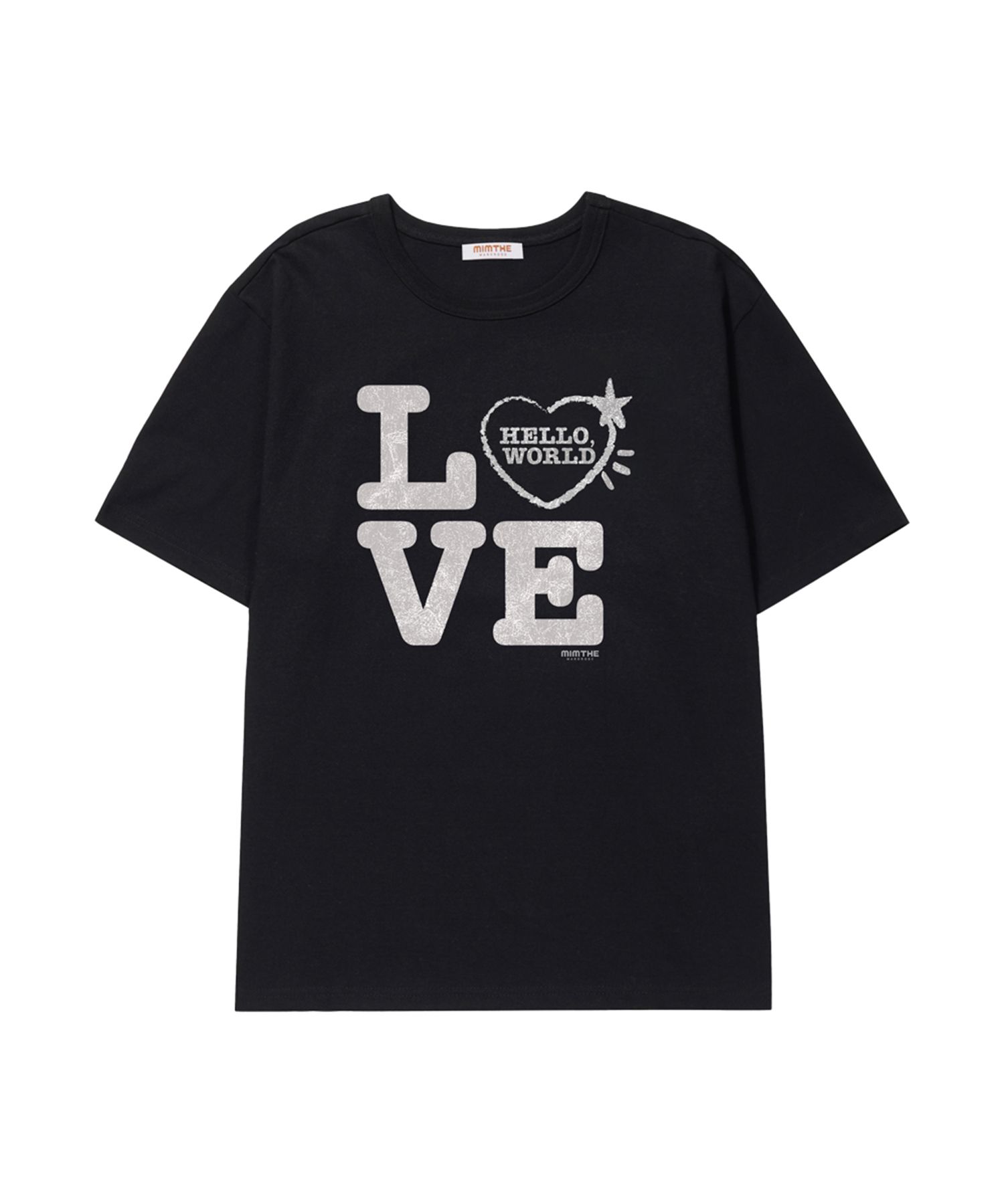 Tシャツ・カットソー [MIM the wardrobe] Dear World LOVE T-shirt ( 3 COLOR) MUSINSA公式 | MIMTHEWARDROBE DEAR WORLD LOVE T-SHIRT_WHITE/RED