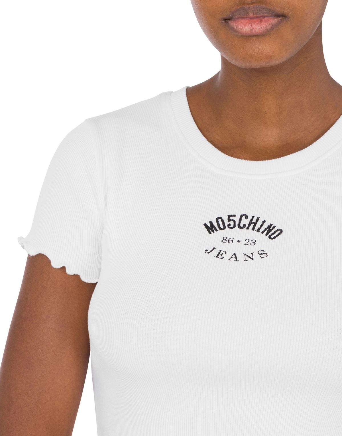 모스키노(MOSCHINO) 진스 어반 코트 스트레치 립 티셔츠