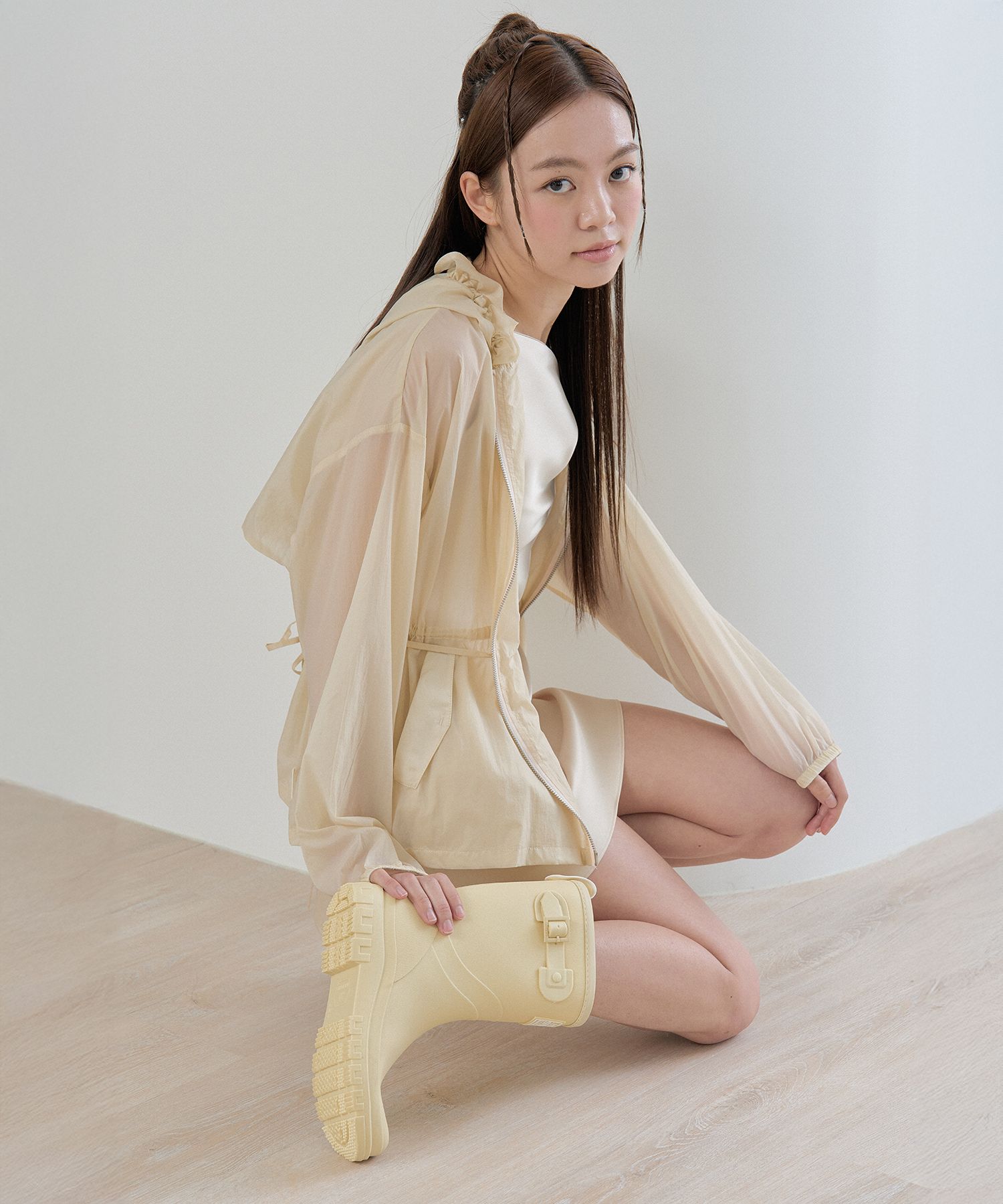 SLY | FRONT ZIP JQ トップス (Tシャツ・カットソー(半袖