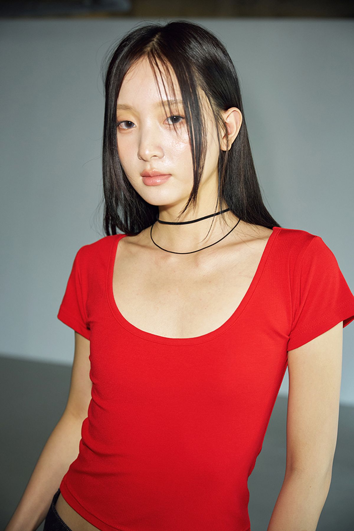 헬레네파리스(HELENE PARIS) 원 포인트 넥 레이스 [제트 블랙]