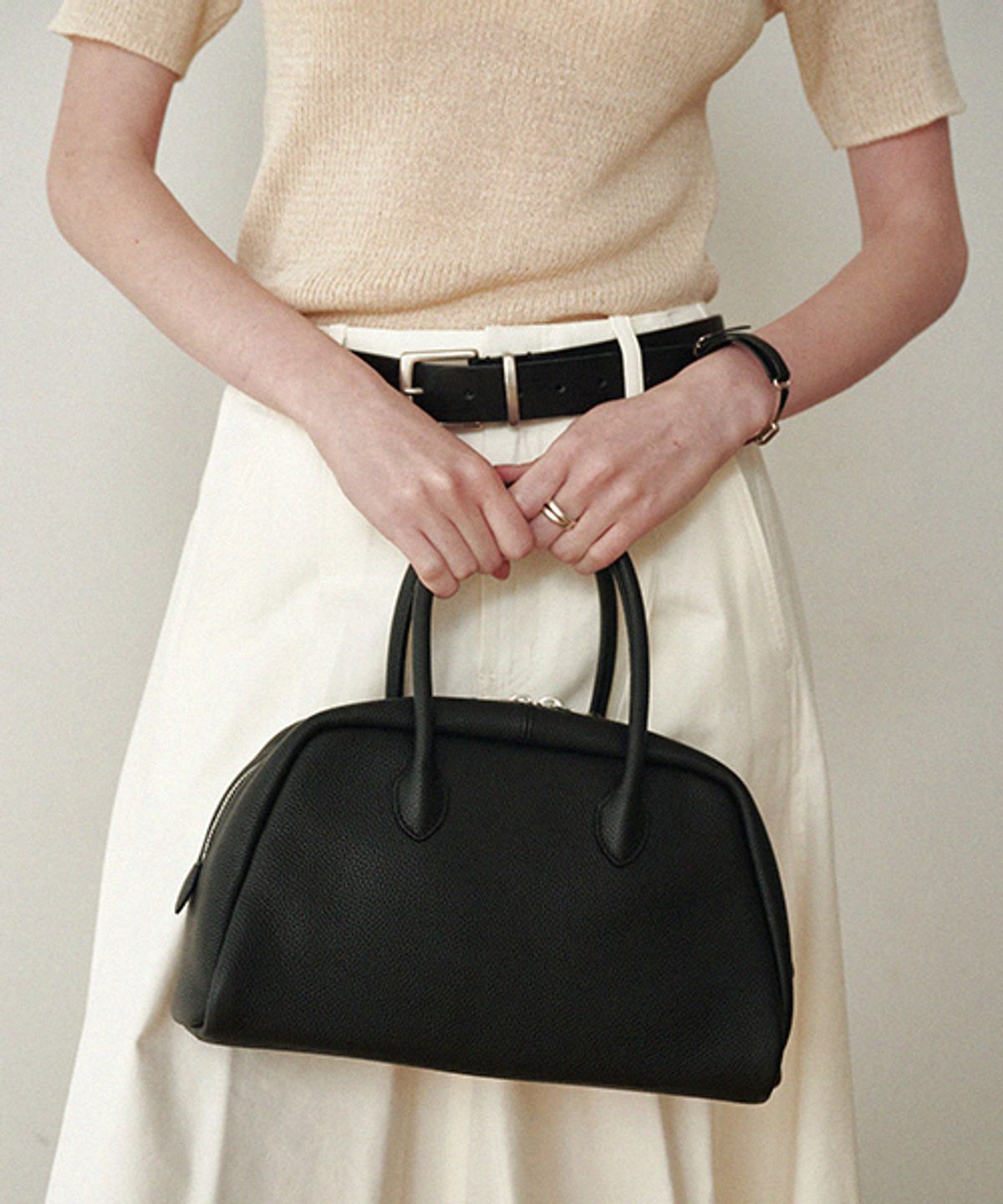 드메이커(DEMAKER) Vetiver medium tote bag-black