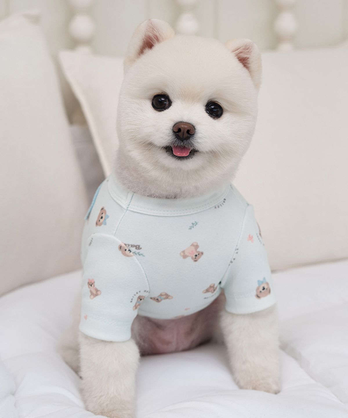 베일리(BAILEY) 강아지 테디 항균 티셔츠 민트