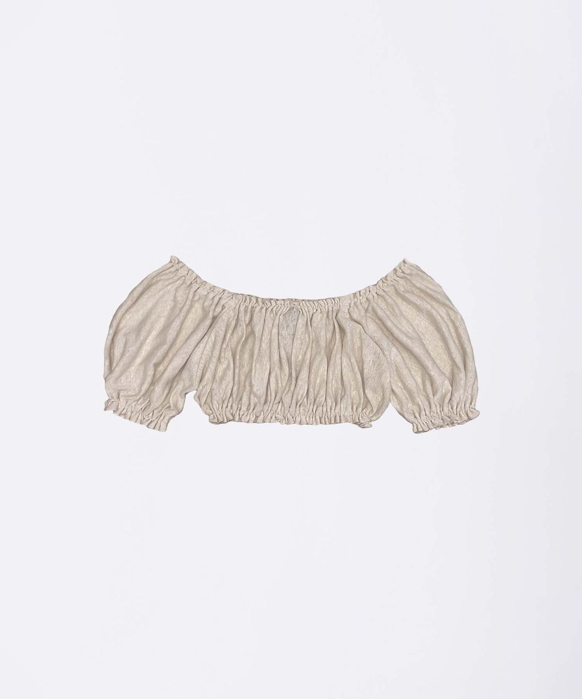 스컬프터(SCULPTOR) Crinkle Volumer Top Dusty Beige