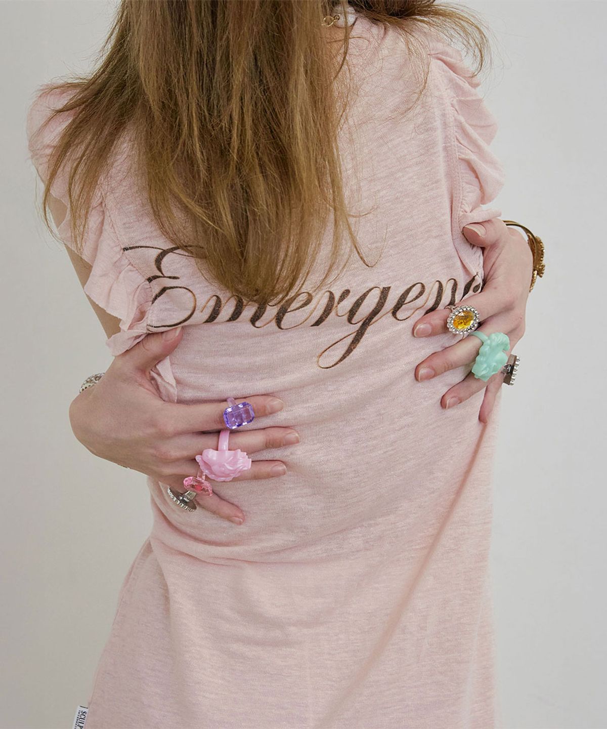 스컬프터(SCULPTOR) Emergency Muscle Tank Top Pale Pink
