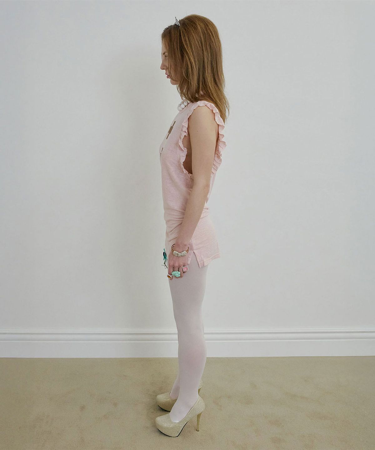 스컬프터(SCULPTOR) Emergency Muscle Tank Top Pale Pink