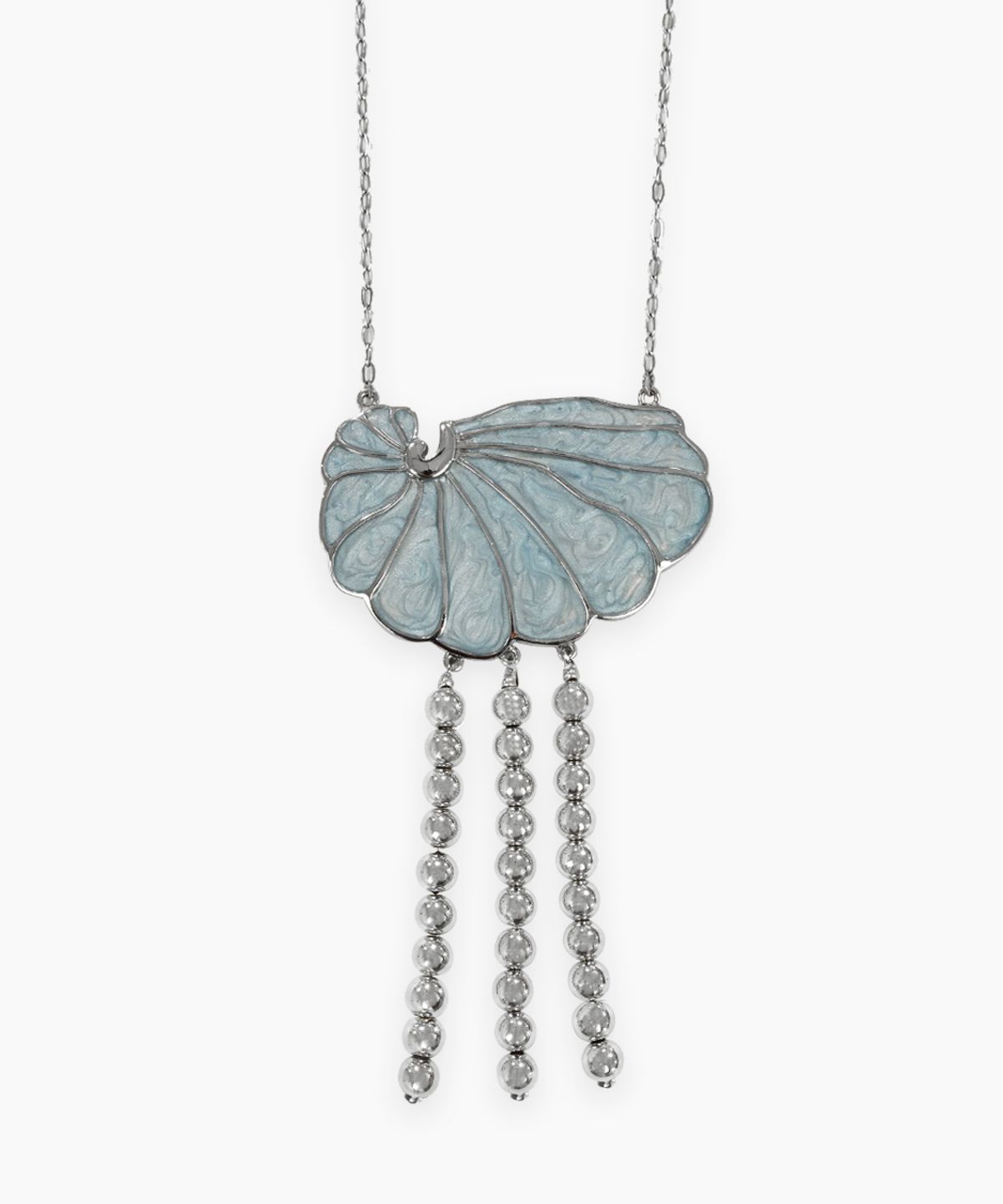 시눈(SINOON) [키키 수이 착용] Seashell Mirror Bag (Blue)