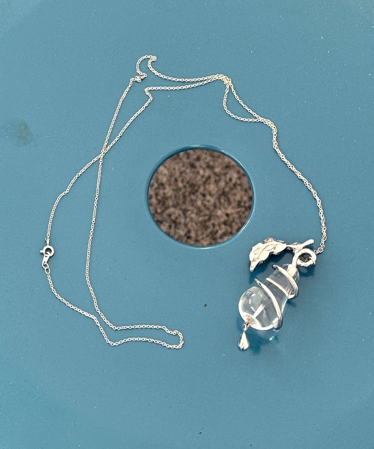 시눈(SINOON) Pear Drop Necklace (Silver)