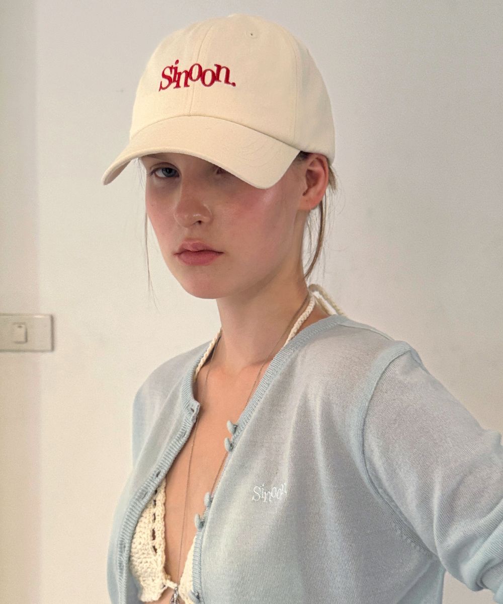 MUSINSA | SINOON Classic Logo Cap (Cream)