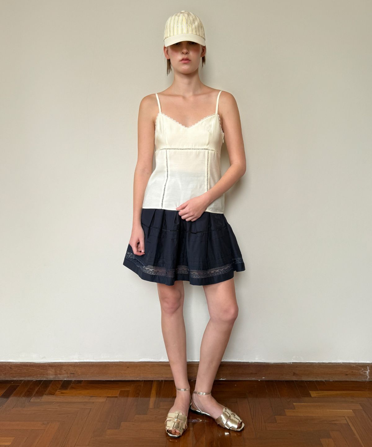 시눈(SINOON) Stripe Cap (Yellow)