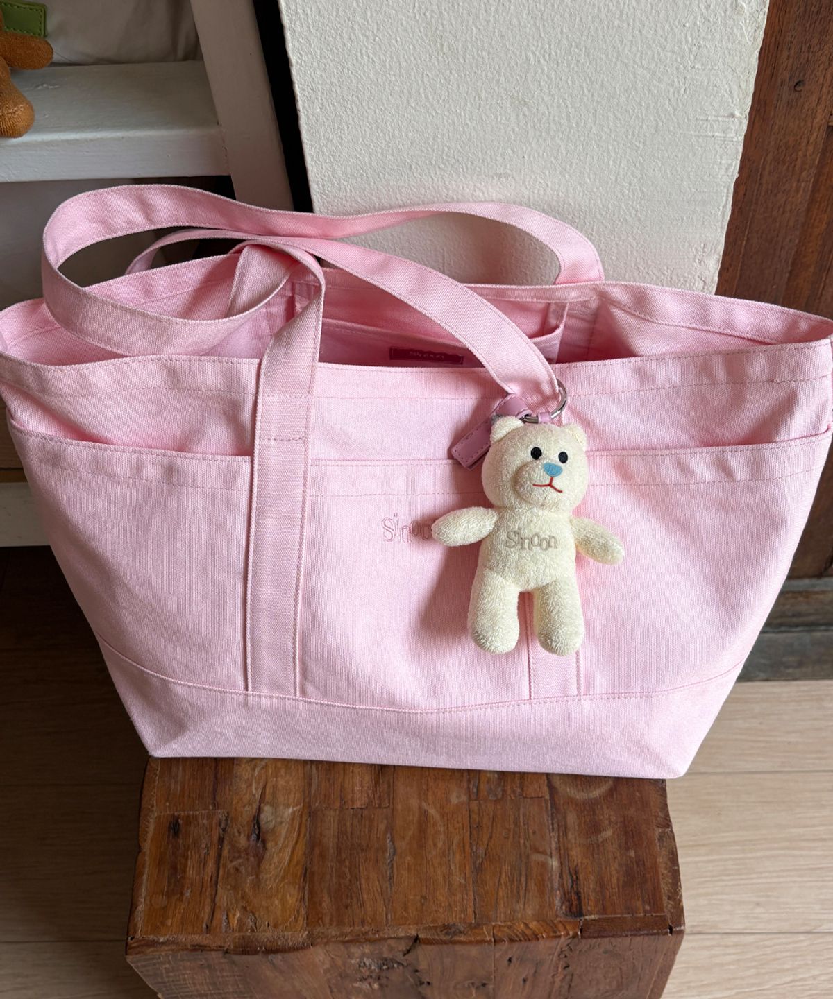 시눈(SINOON) Logo Tote Bag (Pink)
