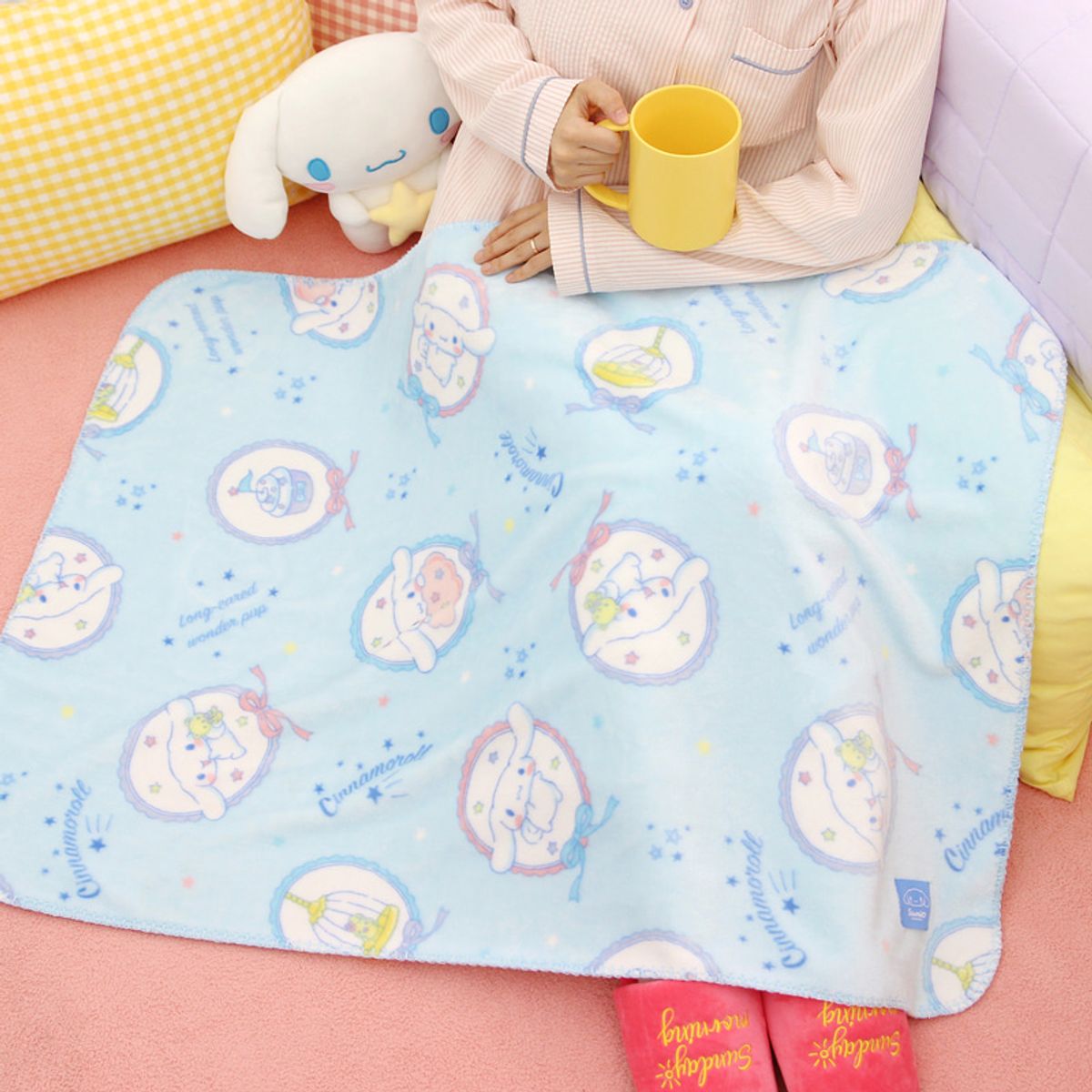 나라홈데코(NARAHOMEDECO) 산리오 시나모롤 무릎담요 슈가프릴
