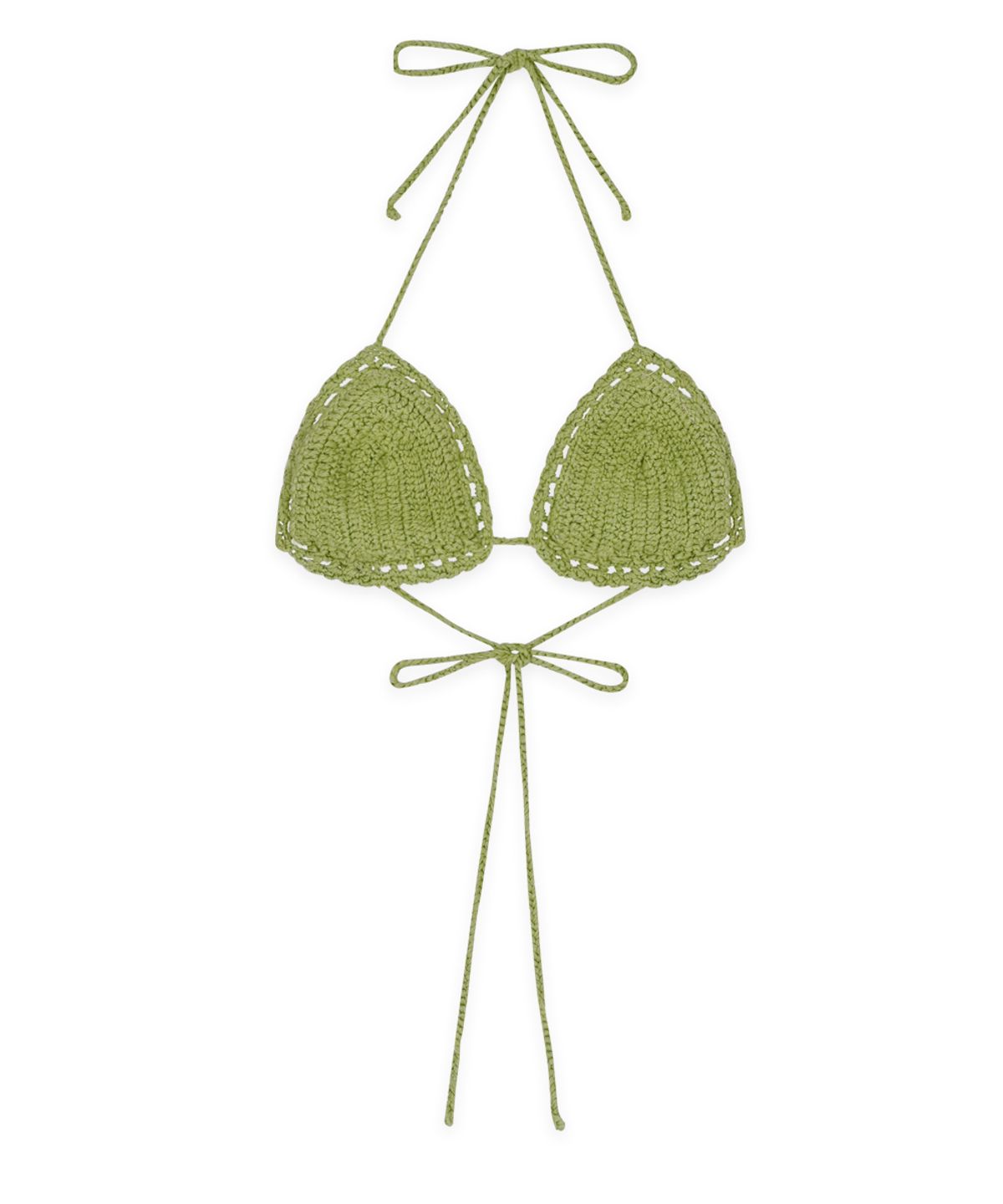 시눈(SINOON) Hand Made Knit Bikini  Top (Green)