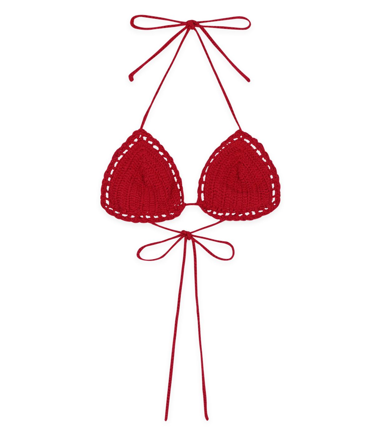 시눈(SINOON) Hand Made Knit Bikini Top (Red)