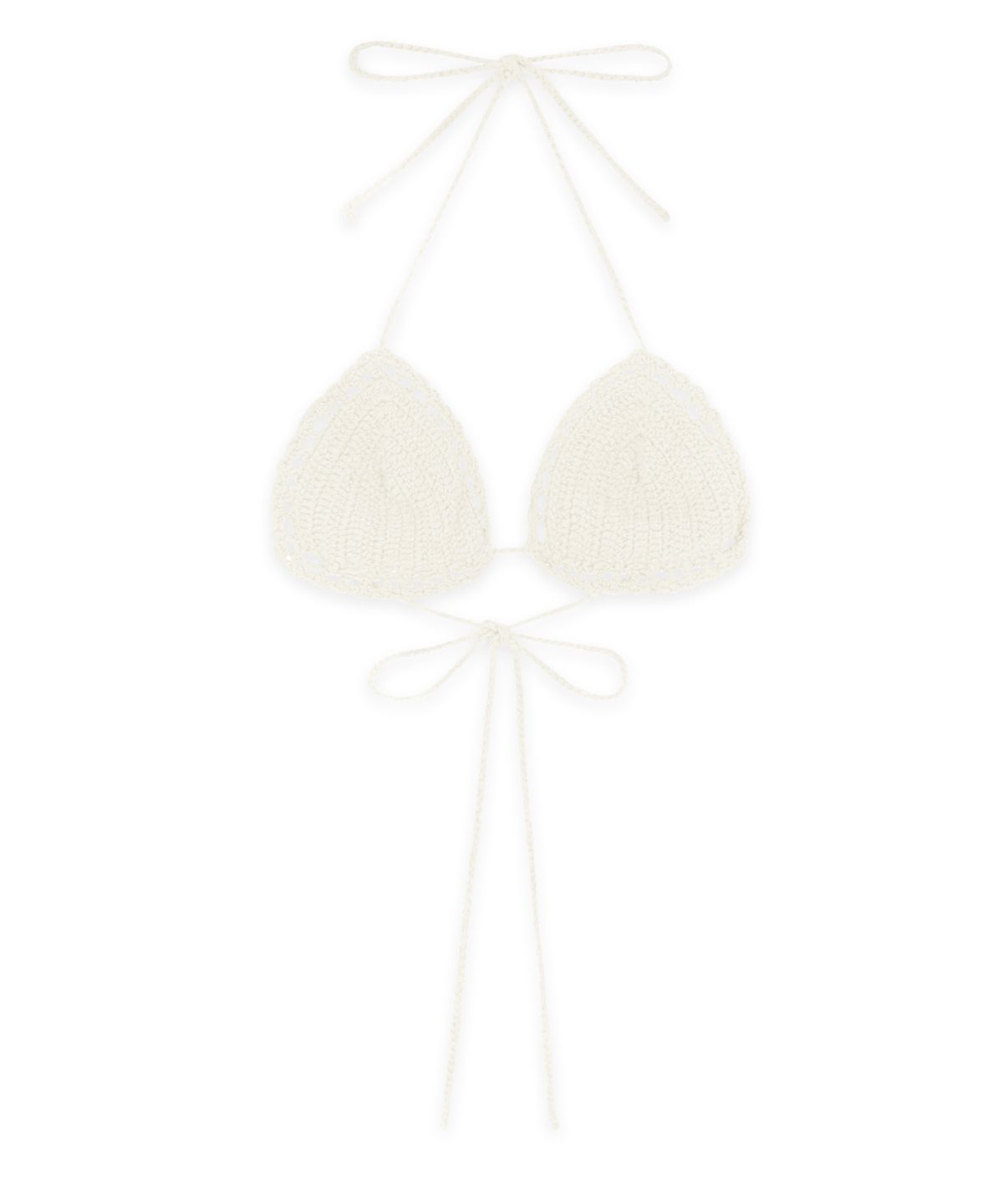 시눈(SINOON) Hand Made Knit Bikini Top (Cream)