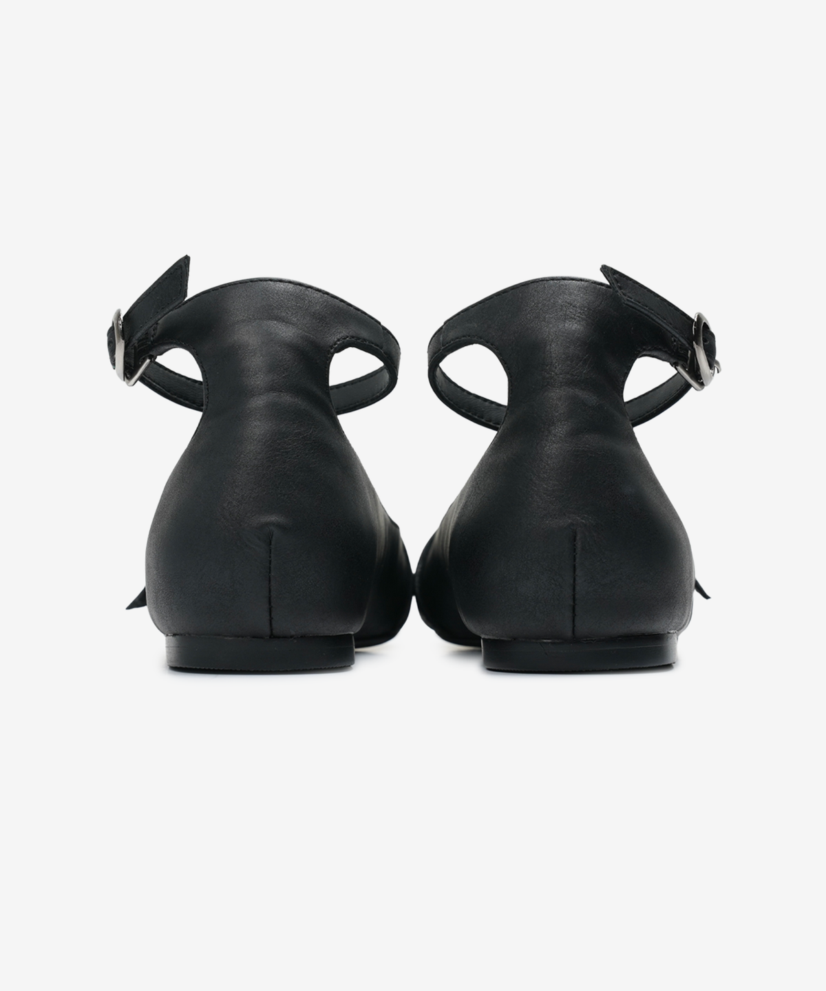 이크닉(IHCNIK) r. 904  four belted steletto flats  /  black