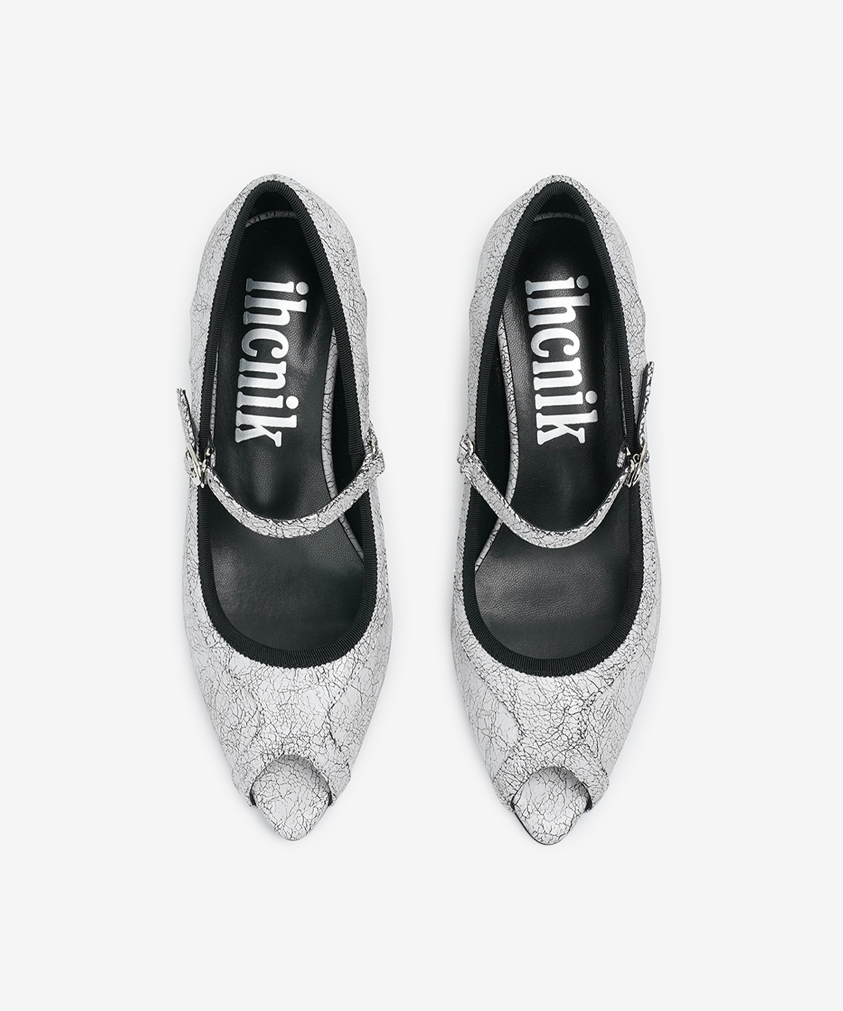 이크닉(IHCNIK) r. 906  open toe heels  /  white