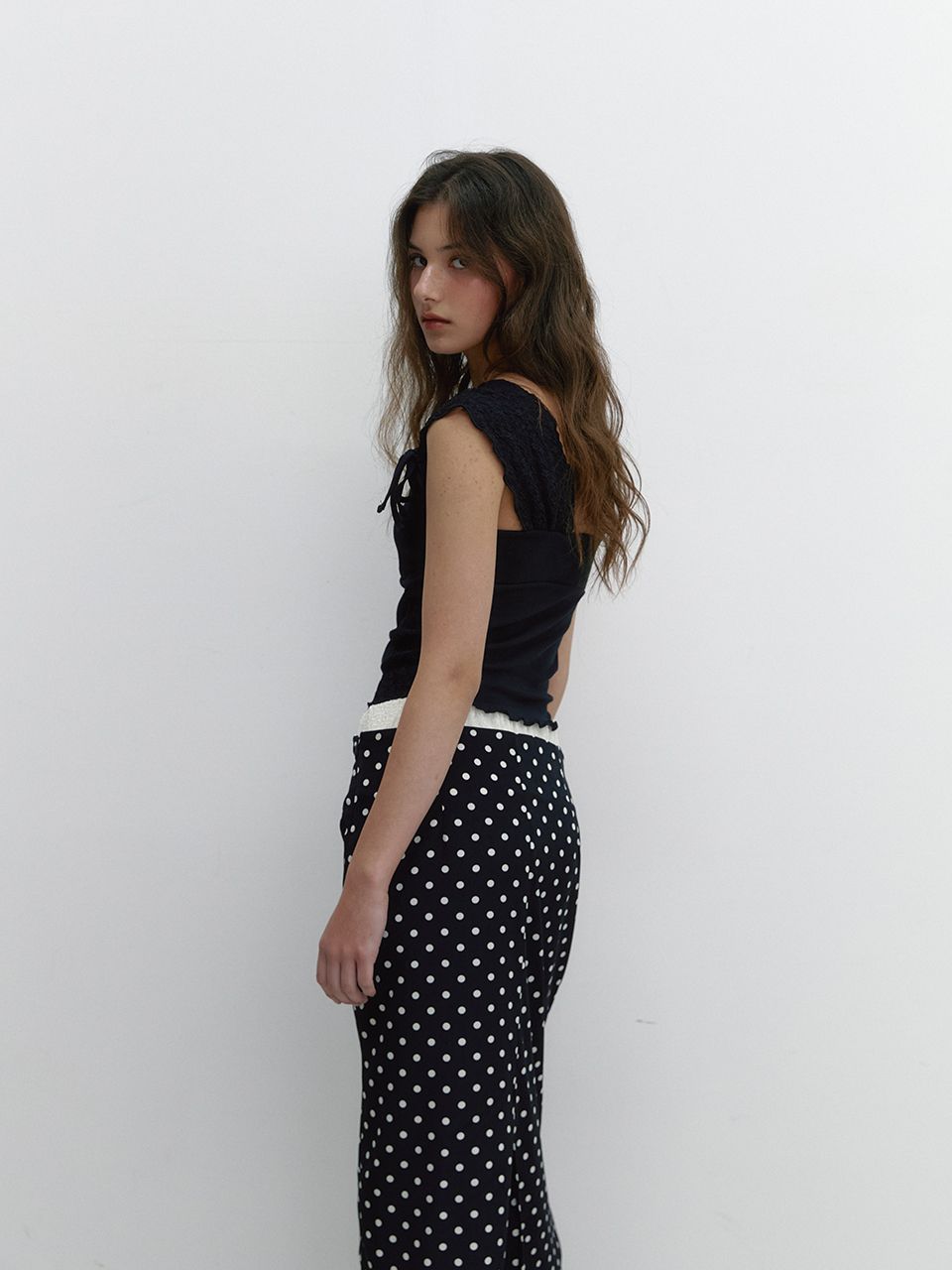 【ASURA】LAYERED DOT SKIRT ドット スカート LAYERED DOT SKIRT (IVORY) - ASURA | 60% - Asian Fashion