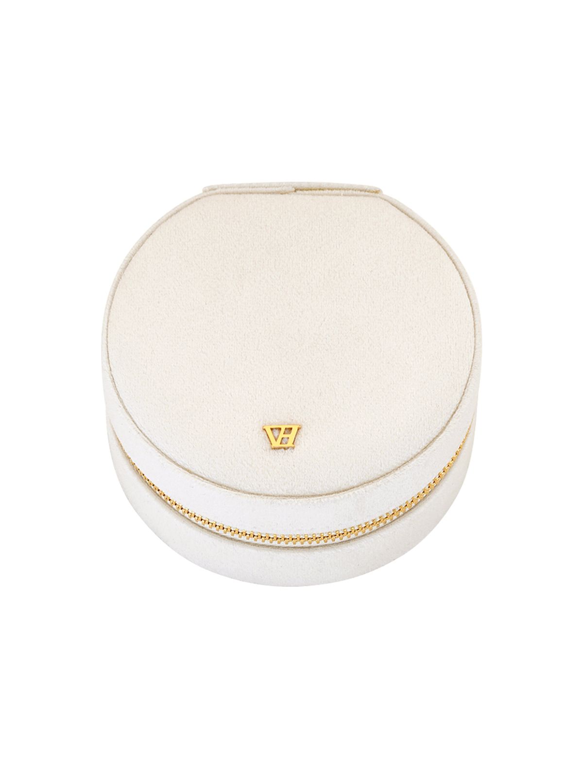 빈티지헐리우드(VINTAGE HOLLYWOOD) Ivory Round Jewelry Case