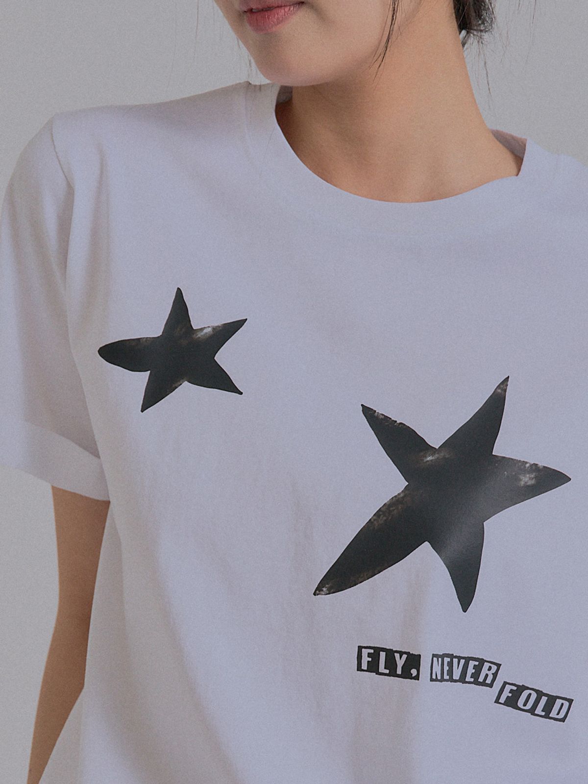 쏘리, 투 머치 러브(SORRY, TOO MUCH LOVE) Fly Stars T-Shirt_White