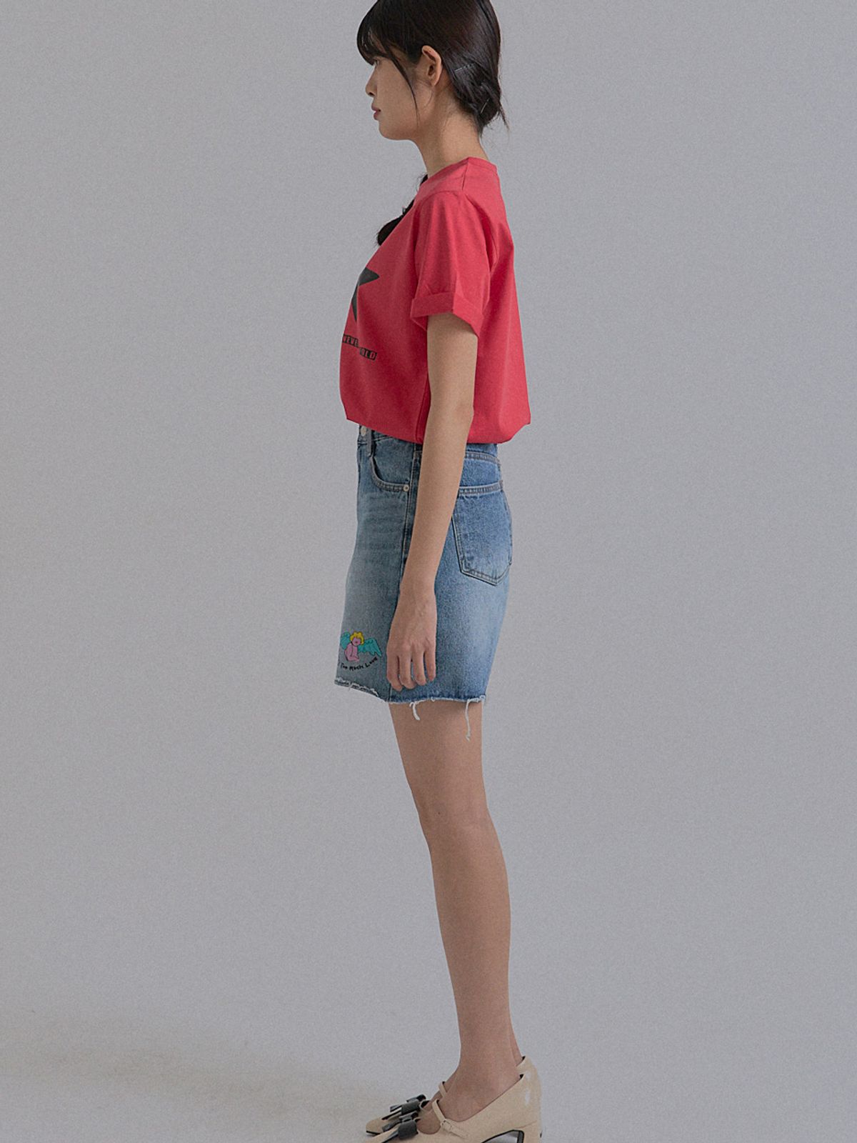 쏘리, 투 머치 러브(SORRY, TOO MUCH LOVE) Fly Stars T-Shirt_Red