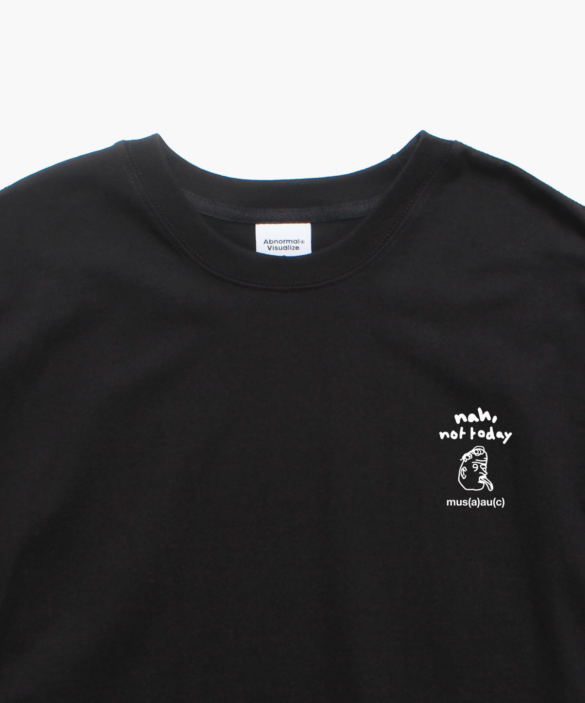 앱놀머씽(ABNORMALTHING) 낫투데이 오버핏 티셔츠 블랙 (NOT TODAY T-SHIRT BLACK)