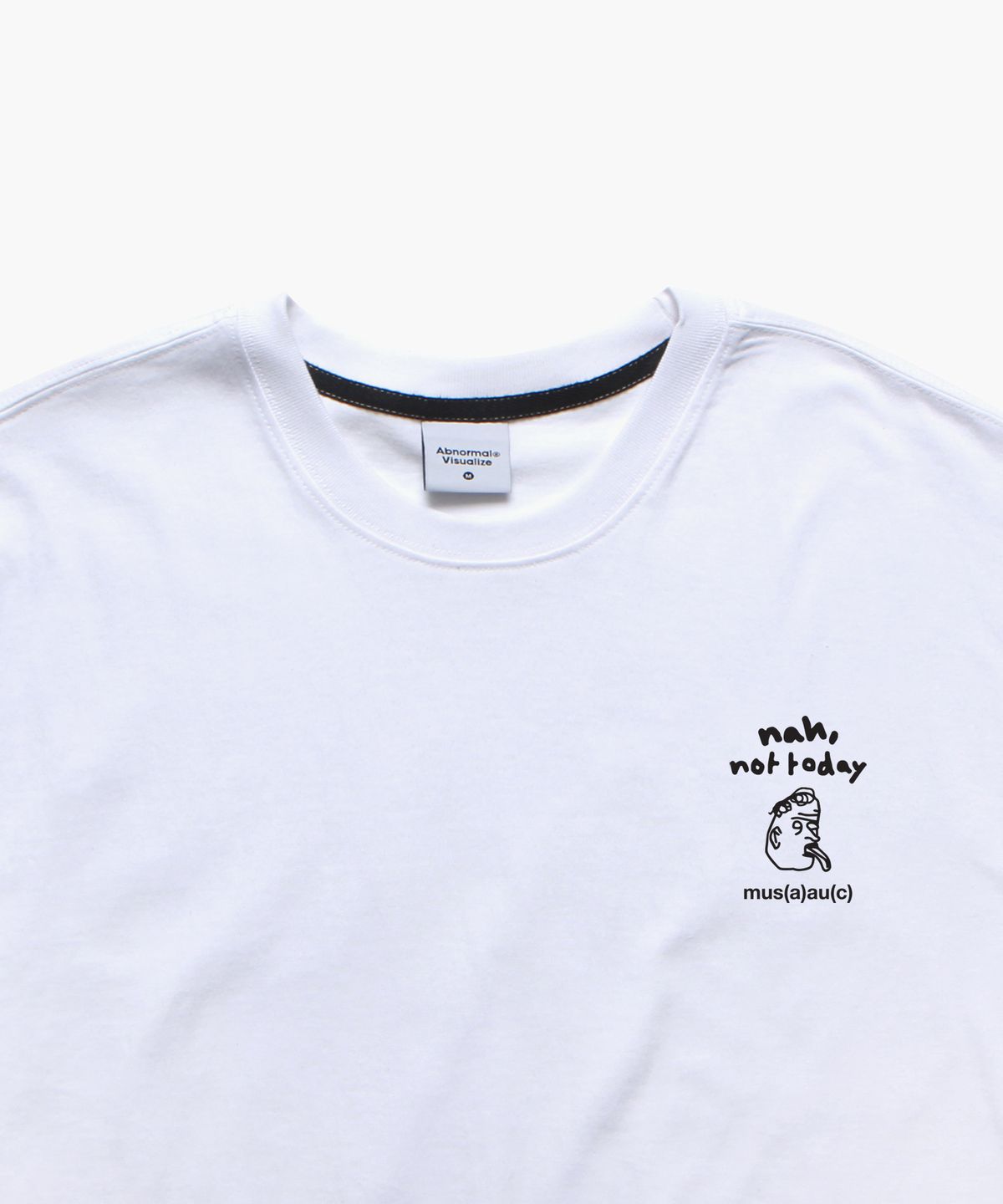 앱놀머씽(ABNORMALTHING) 낫투데이 오버핏 티셔츠 화이트 (NOT TODAY T-SHIRT WHITE)