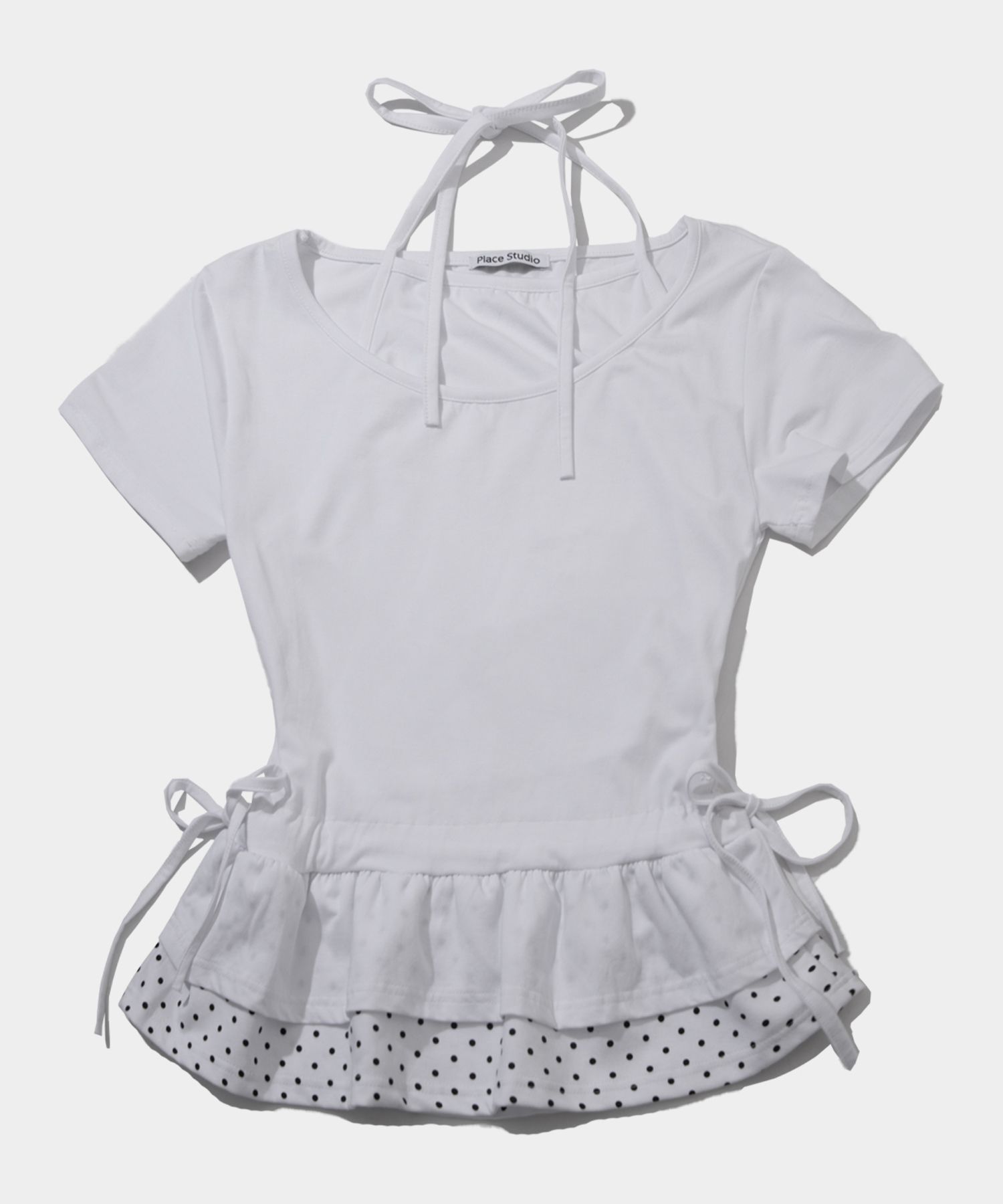 POPPY TIERED FRILL SLEEVE SHIRRING tシャツ POPPY TIERED FRILL SLEEVE SHIRRING tシャツ