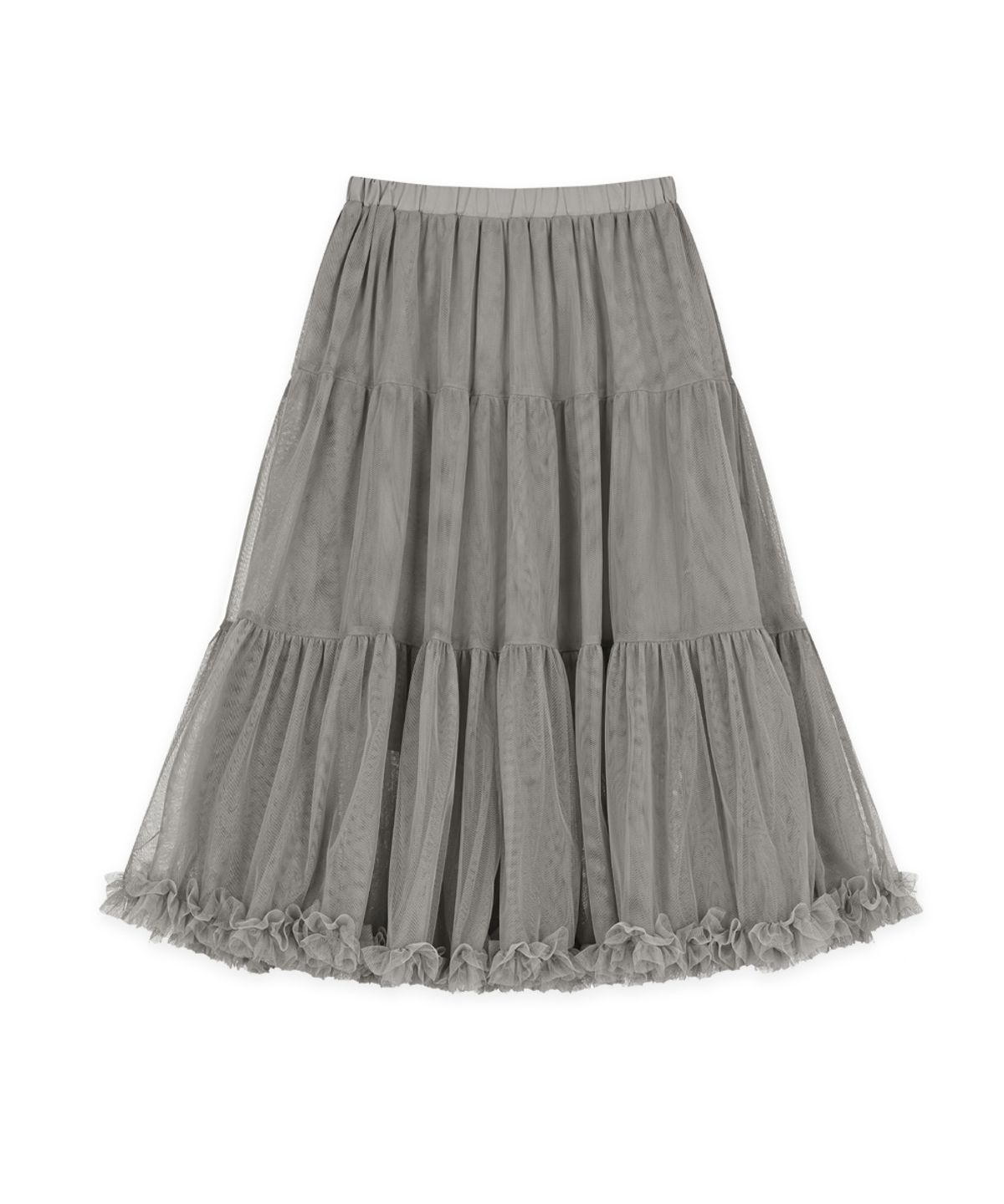 시눈(SINOON) Tute Midi Skirt (Light Grey)