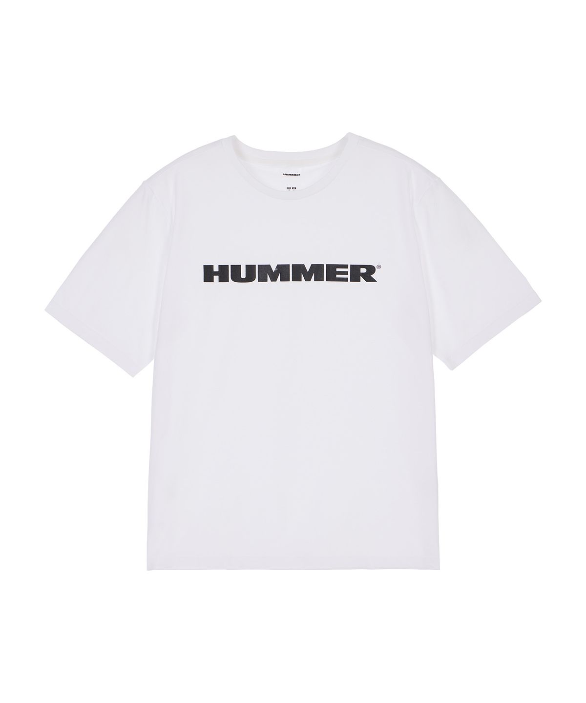 험머(HUMMER) H3 시그니처 레터링 로고 기능성 쿨 반팔 티셔츠 화이트