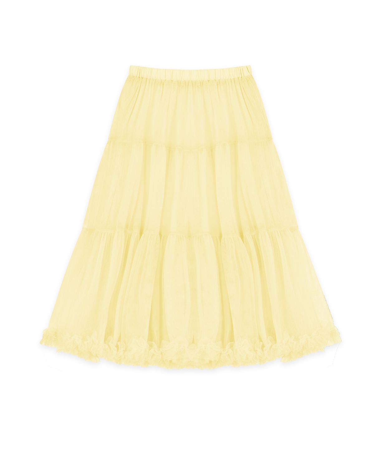 시눈(SINOON) Tute Midi Skirt (Lemon Yellow)