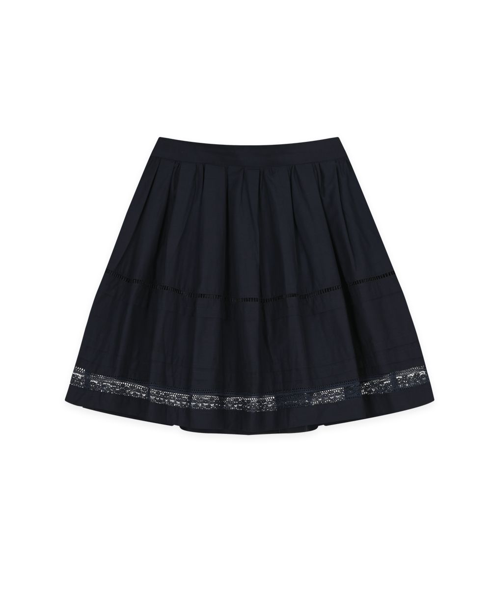 【Sinoon】 Lace Flared Skirt 2色 MUSINSA | SINOON Lace Flared Skirt (Navy)