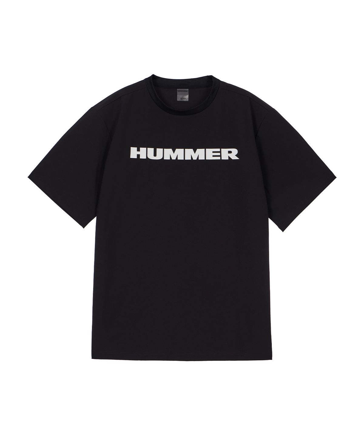 험머(HUMMER) 시그니처 로고 쿨링 우븐 반팔 티셔츠 블랙