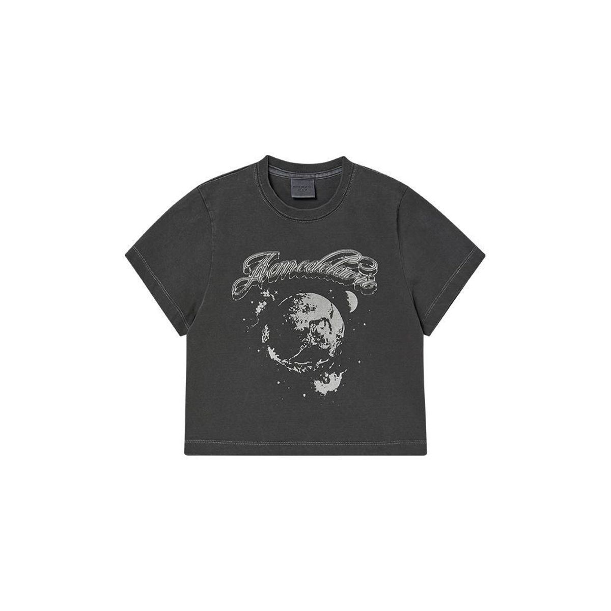 아크메드라비(ACME DE LA VIE) WOMAN GALAXY PIGMENT CROP SHORT SLEEVE T-SHIRT (2COLOR)