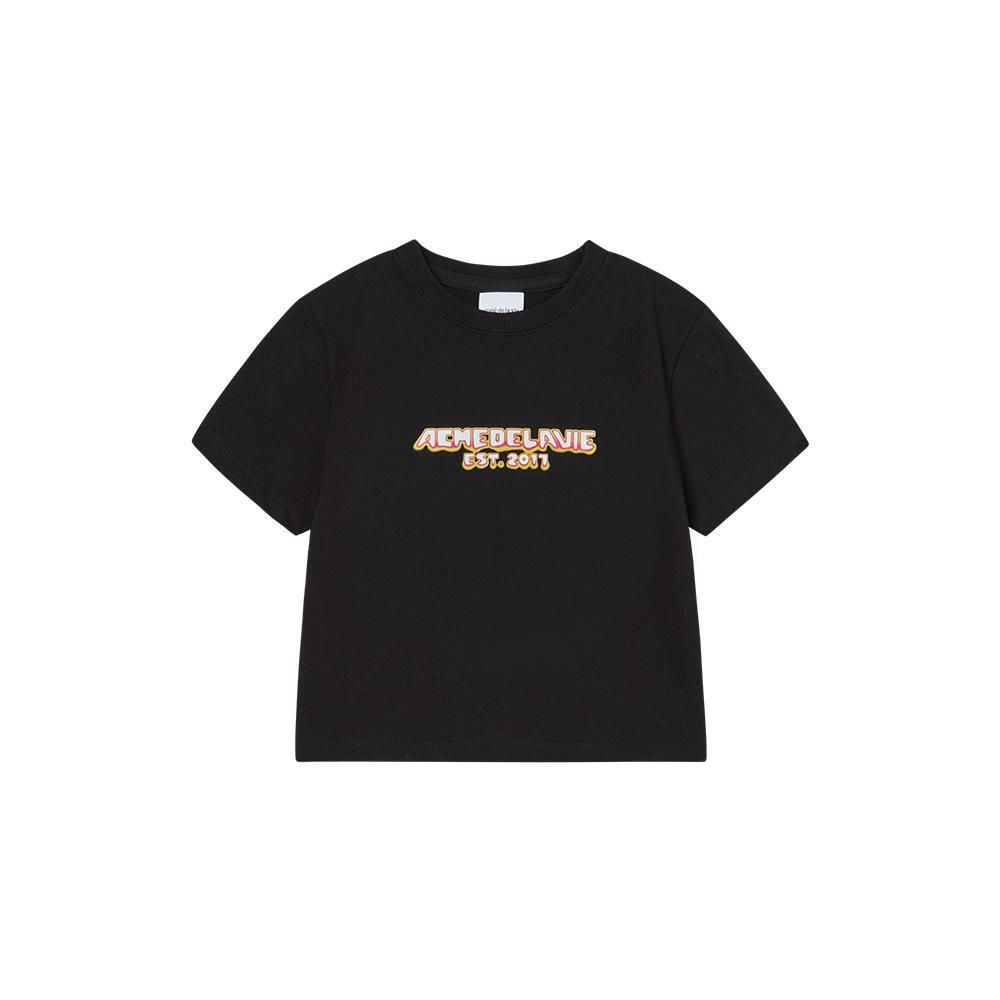 ■acme de la vie■ WOMAN FLAME LOGO SHORT CROP SLEEVE TSHIRT WOMAN FLAME LOGO SHORT CROP SLEEVE T-SHIRT - 아크메드라비