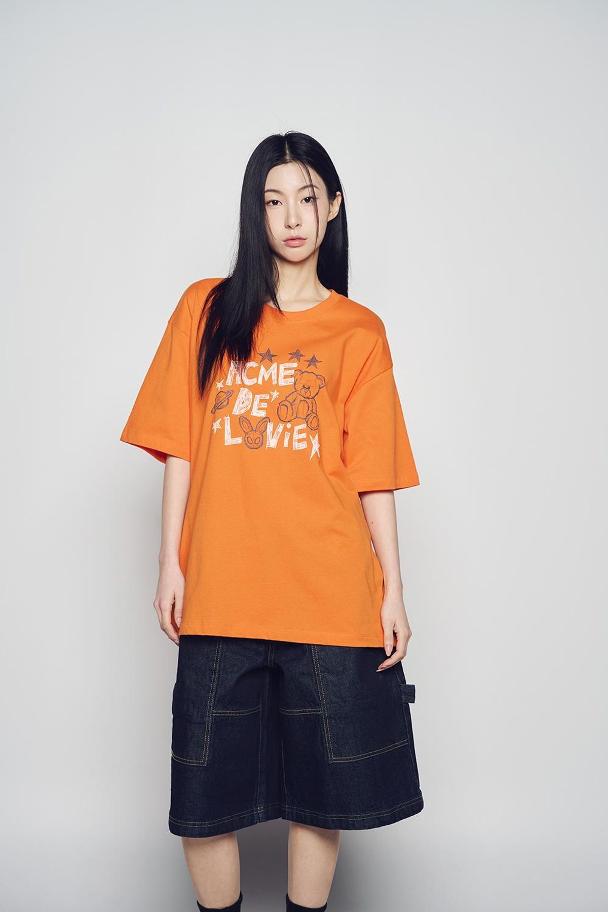 아크메드라비(ACME DE LA VIE) ZIPPER DETAIL DENIM SHORT PANTS (2COLOR)