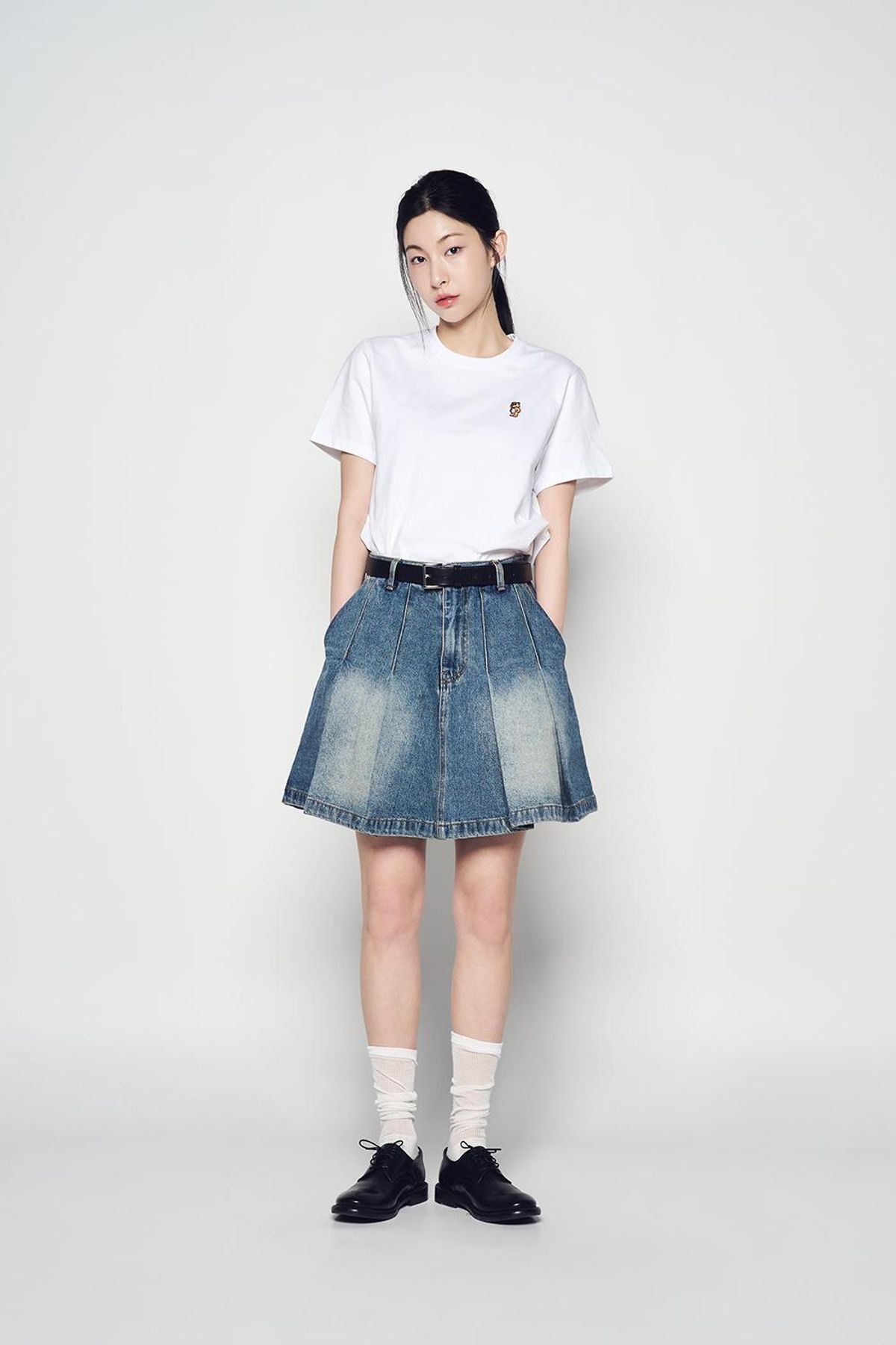 아크메드라비(ACME DE LA VIE) WOMAN DENIM DENNIS SKIRT (2COLOR)