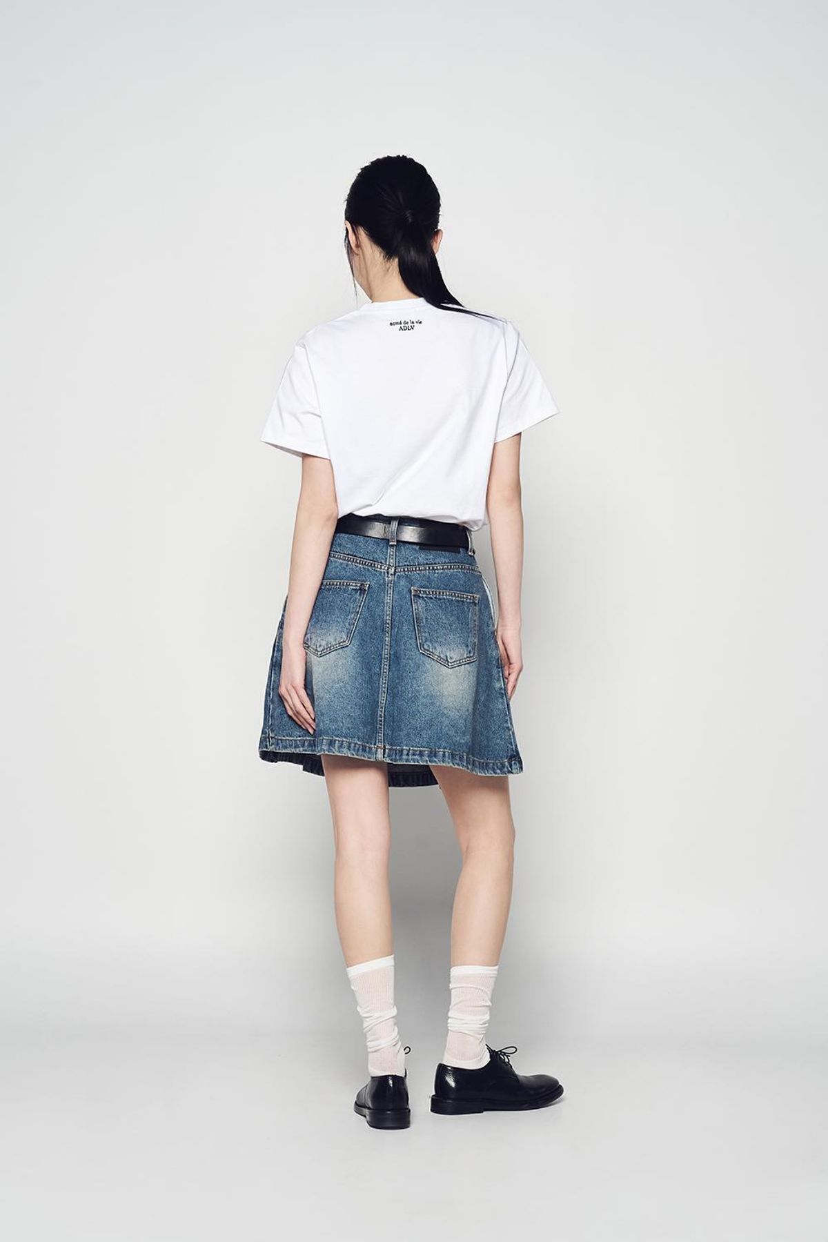 아크메드라비(ACME DE LA VIE) WOMAN DENIM DENNIS SKIRT (2COLOR)
