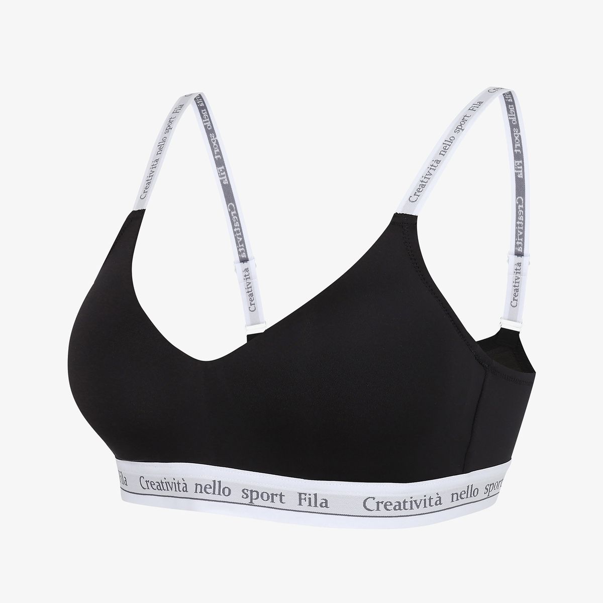 휠라언더웨어(FILA UNDERWEAR) 썸머 벨로 에어로쿨 브라탑(FI4BAH2450FBLK)