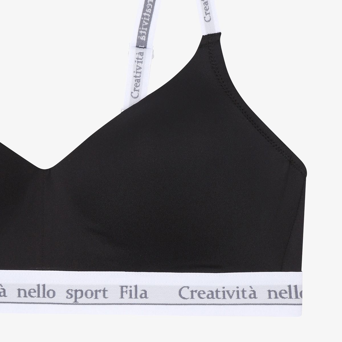휠라언더웨어(FILA UNDERWEAR) 썸머 벨로 에어로쿨 브라탑(FI4BAH2450FBLK)