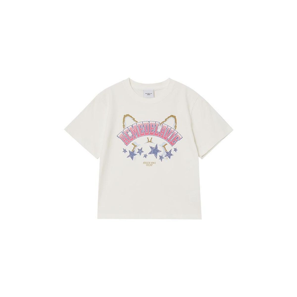 아크메드라비 키즈(acmedelaviekids) KIDS STAR RABBIT SHORT SLEEVE T-SHIRT (3COLOR)