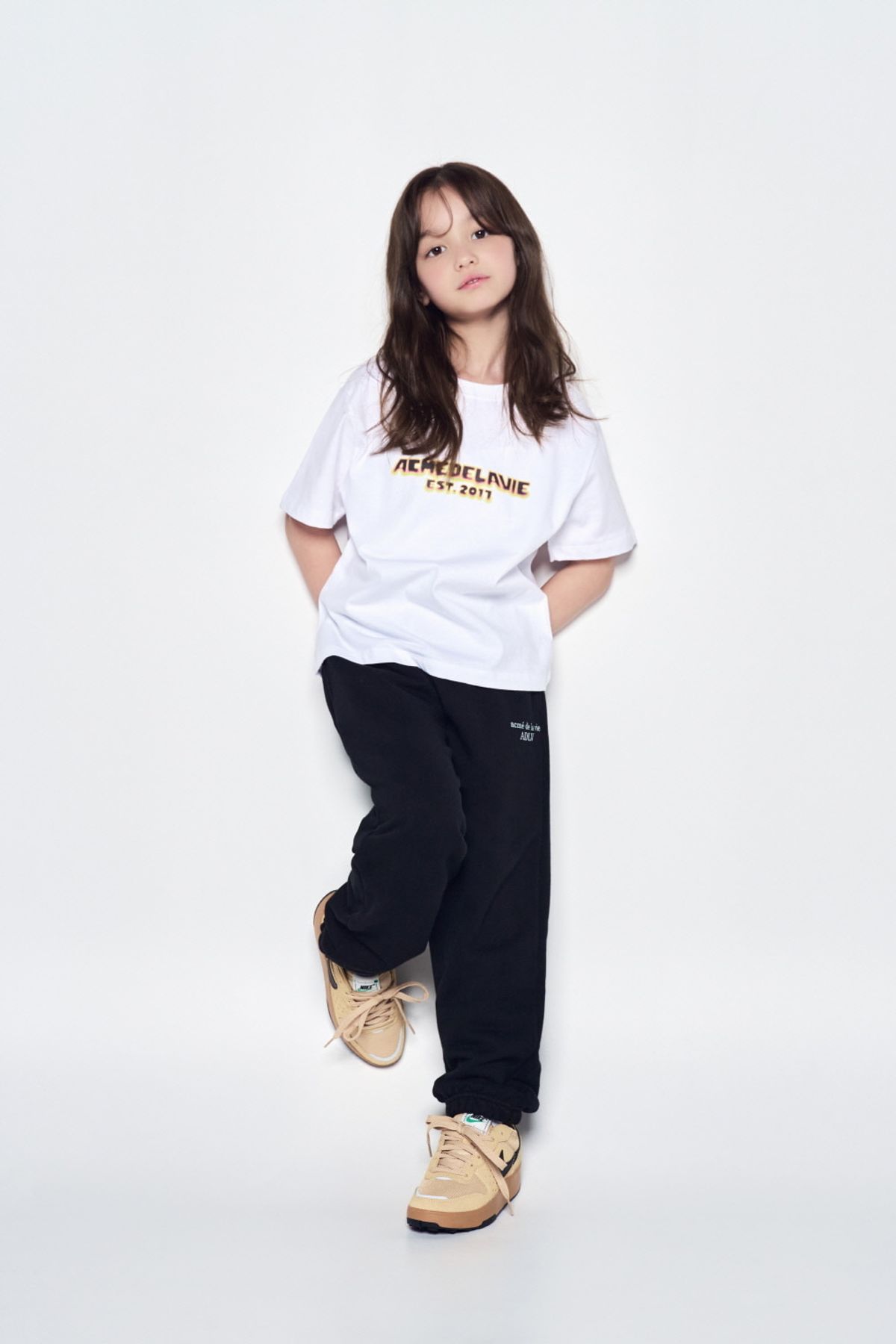 아크메드라비 키즈(acmedelaviekids) KIDS FLAME LOGO SHORT SLEEVE T-SHIRT (2COLOR)