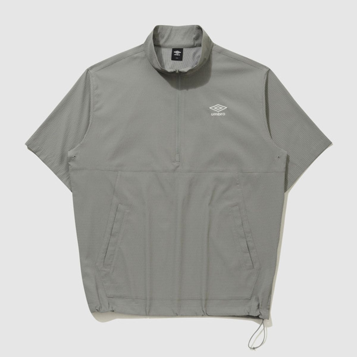 엄브로(UMBRO) 시어서커 반팔 스탠넥 아노락 카키(UQ221CWT63)